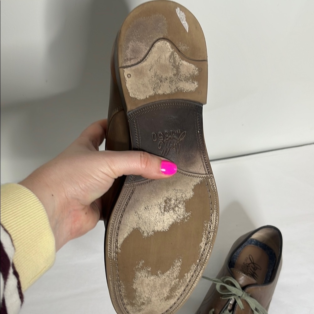 Men's Brown Leather Shoes - Picture 3 of 5